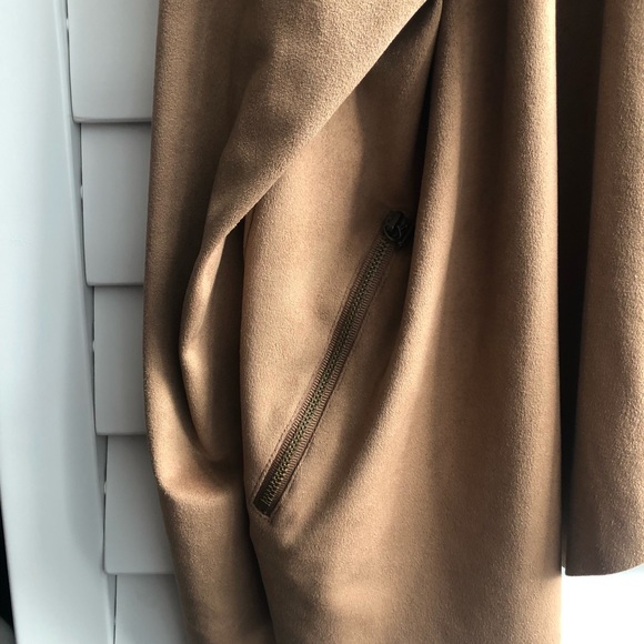 Rickis faux suede waterfall front jacket, size XL - Picture 4 of 5